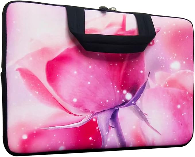 11 11.6 12 12.5 inch Laptop Carrying Bag Chromebook Case Notebook for Apple MacBook Air Samsung HP DELL Lenovo Asus (Rose)