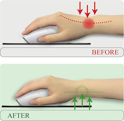 Cat Lovers Ergonomic Mouse Pad with Wrist Rest, Mouse Pads for Desk, Gaming Mouse Pad with Wrist Support, Funny Mousepad with Non-Slip Pain Relief PU Base, Cute Office Desk Accessories Decor