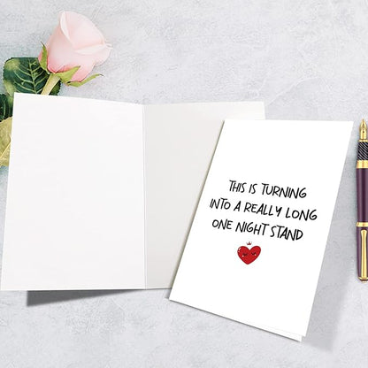 Funny Anniversary Card for Him Her, Humorous Valentines Day Card for Bf Gf, Rude Anniversary Card for Husband Wife