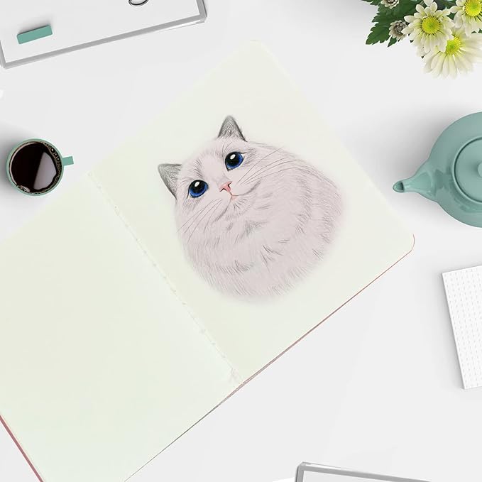 12 Pack 8.5x11 inch Large Blank Notebook Journals Bulk, 60 Pages, Sketchbook Composition Notebook Journals Subject Notebooks Planner for College Students Office