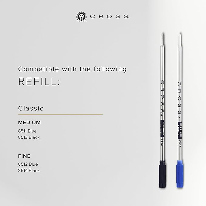 Cross Classic Century Refillable Ballpoint Pen, Medium Ballpen, Includes Premium Gift Box - Black Lacquer