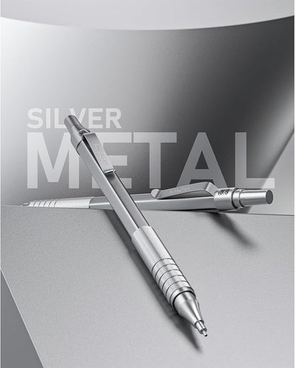 Nicpro 0.5 Mechanical Pencil Set with Case, 3PCS MP1000 Metal Artist Pencil & 8 Tube HB Lead Refills 0.5mm, 3 Erasers,9 Eraser Refills For Architect Writing Drafting, Drawing, Engineering, Sketching