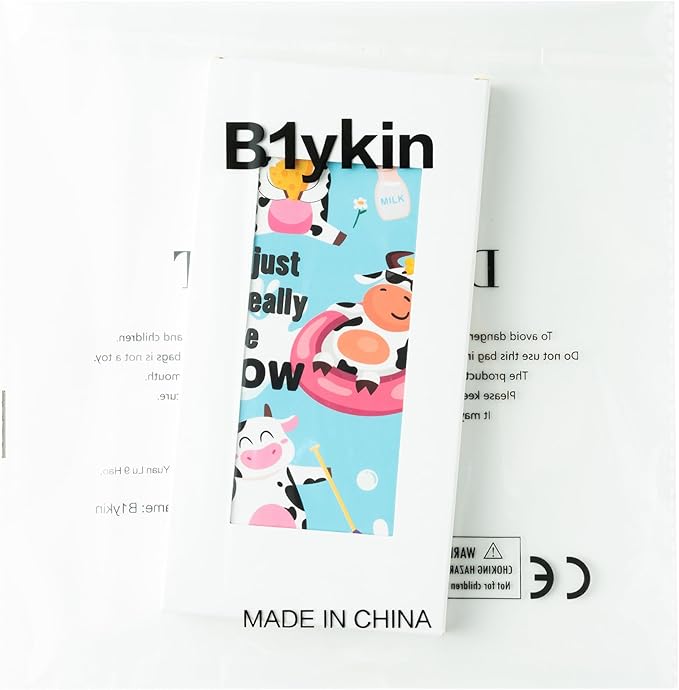 B1ykin Sticky Notes Set - Cartoon Theme Cute Self-Stick Notes Pad Teacher Appreciation Gifts， Self-Adhesive Writing Memo Pages Sticky to Do Notepad for Kids Employee School Office (Funny Cow)