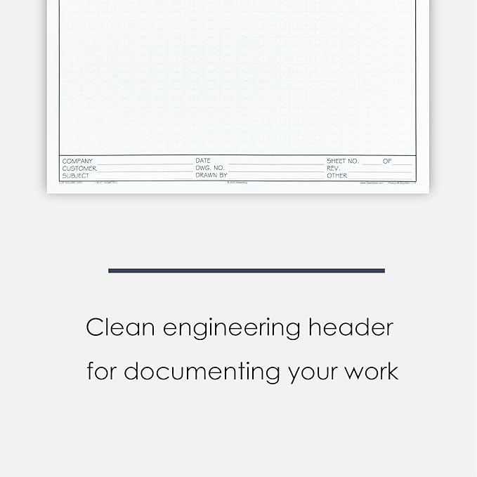 11" x 17" Isometric Graph Paper 50 Sheets Portrait - 0.25" Grid, Non-photo Blue, High Brightness, Drafting, Engineering, Art, 3D Design (3-Pack)
