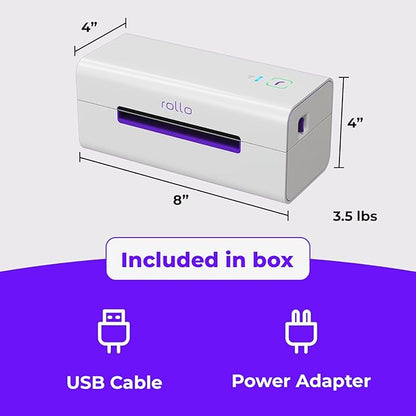 Rollo Wireless Label Printer - Wi-Fi Thermal Printer for Shipping Packages - AirPrint from iPhone, iPad, Mac - 4x6, Supports Windows, Chromebook, Android, Linux
