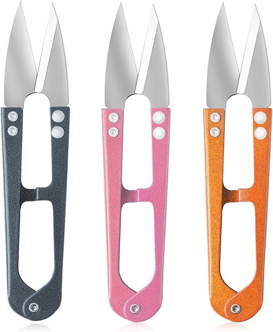 4.1 inch Multicolor Mini Sewing Scissors, 3pcs Sewing Scissors Yarn Thread Scissors Mini Small Snips Trimming Nipper DIY Supplies