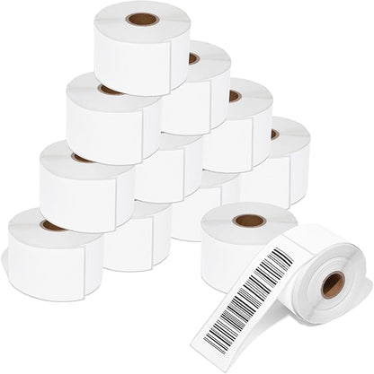 Aegis Adhesives - 2" X 6" Direct Thermal Labels Compatible with Rollo, Zebra, and Other Desktop Label Printers (12 Rolls, 250/Roll)