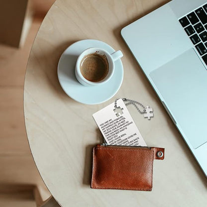 llxxeyopqdxz Stainless Steel Mini Love Note Wallet Card, Engraved Gift for Anniversary, Wedding, Christmas, Birthday, Valentine's Day