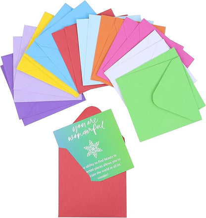 Dessie You Are Wonderful Cards - 60 Unique Mini Encouragement Cards with Inspirational Messages. Employee Appreciation Gifts. Teacher Appreciation Gifts in Bulk. Positive Affirmation Cards