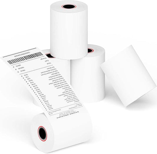 10 Rolls 2 1/4''x 85' Thermal Paper Rolls, POS Receipt Paper, Cash Register Paper, BPA Free