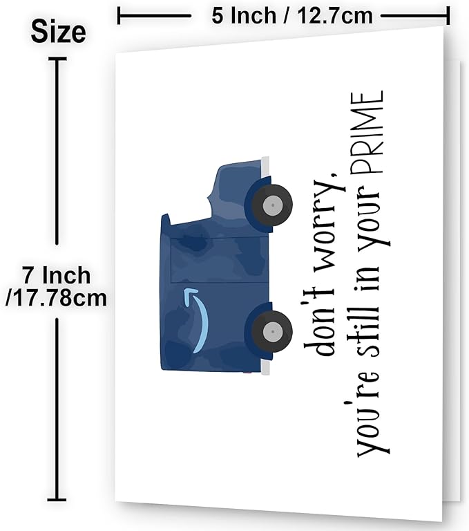 Funny Birthday Cards for Men - Prime, For Son, Cousin, Husband, Dad, Best Friend, Brother, From Parents