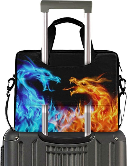 Fire Dragons Laptop Bag Case Laptop Messenger Bag Briefcase for Men Women