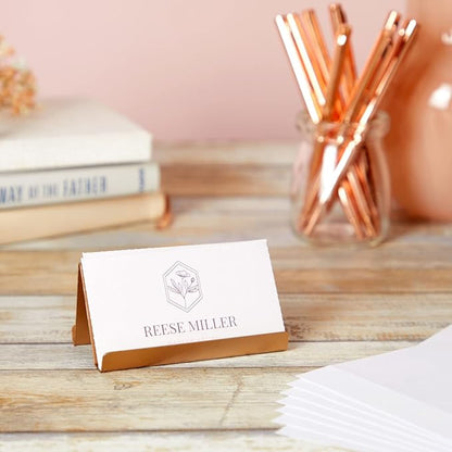 Best Paper Greetings Blank Business Card Paper for Printer, Inkjet and Laser Printable Sheets, 1000 Cards, 3.5 x 2 Inches, White - Pack of 100