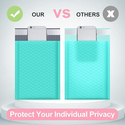 UCGOU Bubble Mailers 7.25x12 Inch Teal 25 Pack Usable Size 7.25x11 Padded Envelopes Small Business Opaque Packaging Self Seal Waterproof Boutique Bulk Shipping Bags for Jewelry Makeup Supplies #1