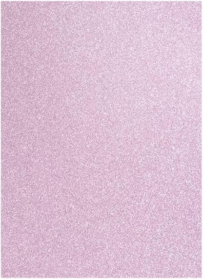 Baisunt 20 Sheets Pink Glitter Cardstock Paper for DIY Art Project, Scrapbook, Birthday Wedding Party Decoration 250GSM(8x12 In, Non Adhesive)