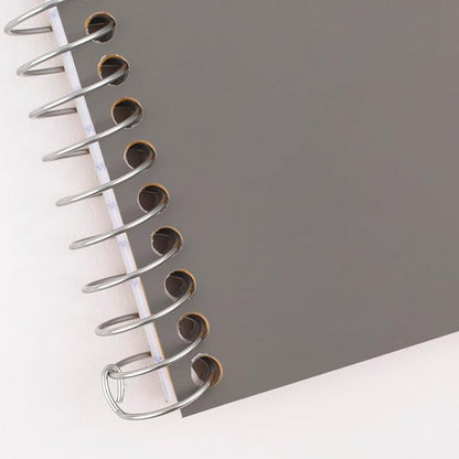 Five Star Spiral Notebook, 2 Subject, College Ruled, 9 1/2" x 6" 80 Sheets, Gray (840029AA3-ECM)