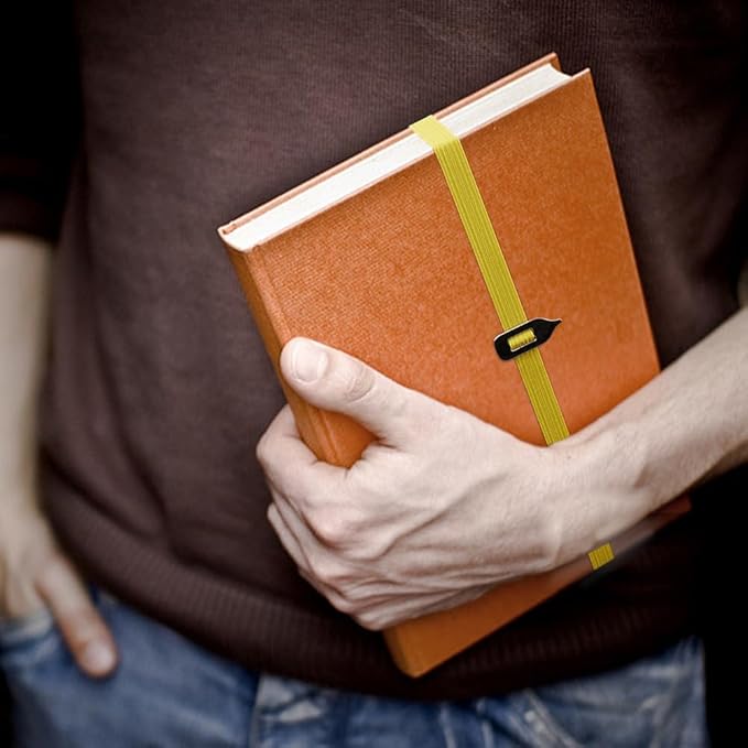 CRASPIRE 3Pcs Elastic Bookmarks for Any Books Iron Arrow Clasp Book Marker Stainless Steel Book Darts Never Lose Your Mark Reading Page Tags for Women Men Book Lovers Students Teachers