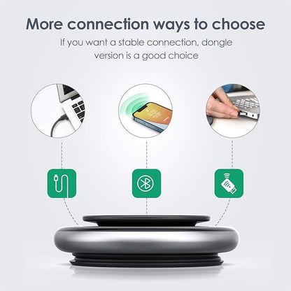 Yealink Bluetooth Speakerphone Conference Microphone Teams-Certified CP900 Enhanced Noise Reduction Algorithm Home Office 360° Voice Pickup