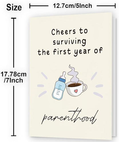 1st Birthday Card | First Birthday Card | 1st Birthday Gifts | 1 Year Old Birthday Card | 1st Birthday Card for Girl & Boy | First Birthday Card for Boy & Girl | 1st Birthday Decorations
