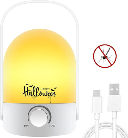 Rechargeable Lamp 1200mAh Small Bedside Rechargeable Lanterns Dimmable Led Cordless Tent Light Holiday Gifts Work,White A