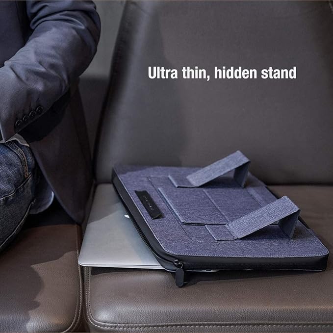 Nillkin 14 inch Laptop Case Laptop Stand with Handle - Laptop Sleeve Bag Computer Carrying Case Compatible with 13/13.3-14 inch MacBook Air, HP, Dell, Lenovo, Samsung Chromebook, Blue