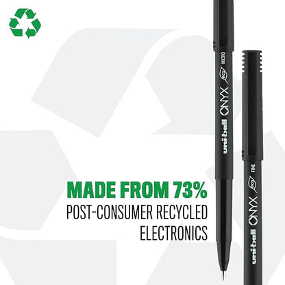 Uni-Ball Onyx Rollerball Stick Pen 12 Pack, 0.7mm Fine Red Pens, Gel Ink Pens | Office Supplies, Pens, Ballpoint Pen, Colored Pens, Gel Pens, Fine Point, Smooth Writing Pens