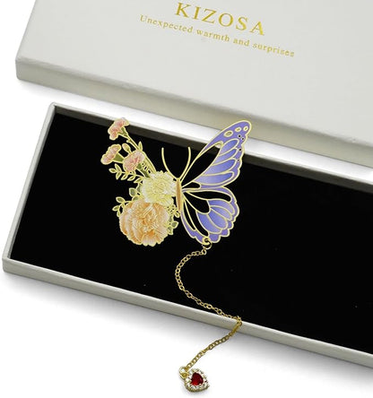 Butterfly Bookmarks for Women,Cute Funny Metal Bookmark,Unique Gifts Book Markers for Women Book Lovers,Teacher Appreciation Gifts,Valentine Mother's Day Christmas New Year Birthday Gift