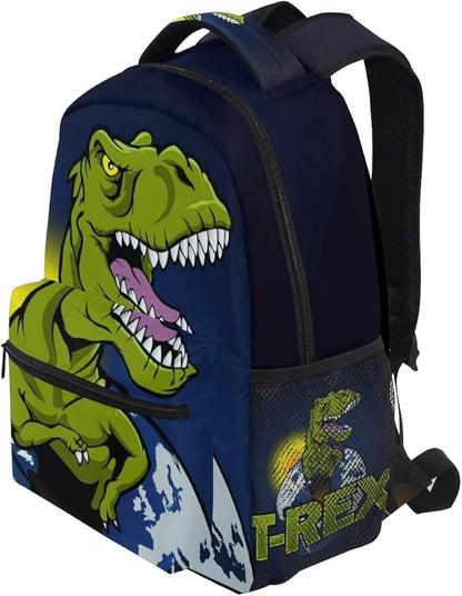 senya Dinosaur The Planet School Backpack Travel Rucksack Book Bag Laptop Backpack Casual Daypack for Travel/College/Work One Size