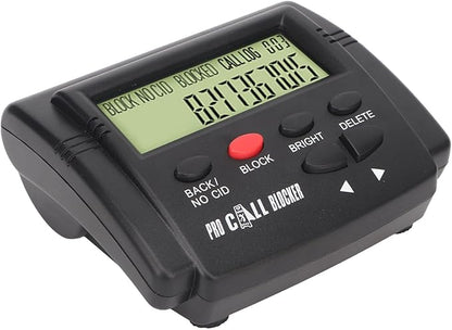 Call Blocking Device with LCD Display, 4000 Groups Large Capacity Prevent Harassment Caller ID Box with LCD Display for Landline Phones