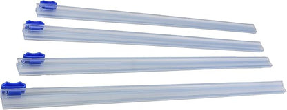 4pcs Plastic Wrap, Aluminum Foil and Wax Paper Dispenser Cutter 33cm Reusable Tin Foil & Cling Wrap & Parchment Paper Dispenser Cutter