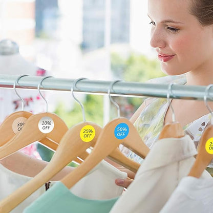 1200 Pieces 0.75 Inch Round Color Coding Label Garage Sale Stickers Blank Yard Sale Price Stickers Permanent Adhesive Dots Stickers,Easily Writable with Perforation Line (Yellow)