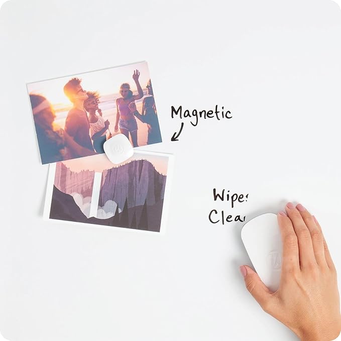 U Brands Contempo Magnetic Dry Erase Board, 11”x14”, Sage Green Modern Frame, Includes Magnet and Marker