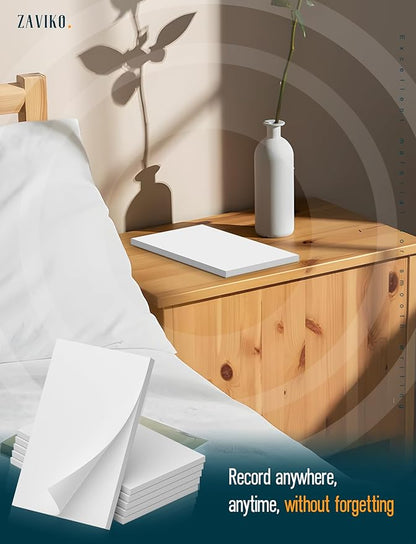 Note Pads 4x6, 6 Pack Mini Blank Notepad 4x6, Small Notepads 4x6 Paper Pads, Scratch Pads 4x6 Small Pads of Paper, Memo Pads 4x6, White Server Note Pad Paper, Small Pocket Notebook 4x6, 50 Sheets/Pad