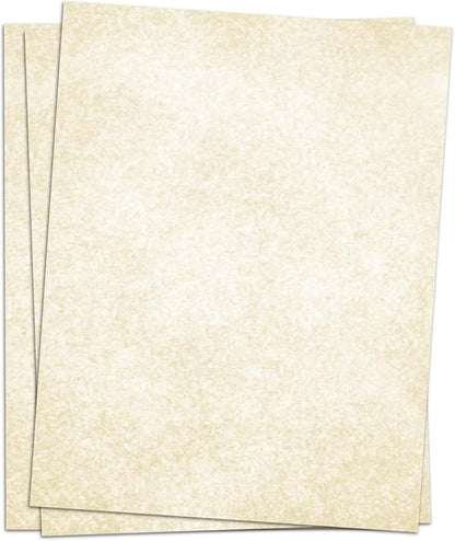 Parchment Paper for Certificates - Stationary Paper for Resumes, Diplomas, Letter Size Certificate Paper, 100 Sheets Double-Sided Diploma Paper, 100gsm, 8.5" x 11" Parchment Paper for Printing