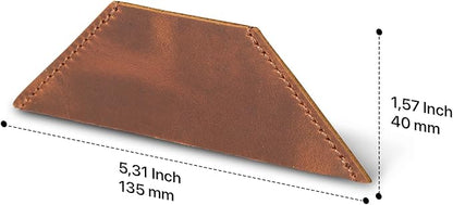 Londo Genuine Leather Handmade Bookmark (Set of 2) (Triangle, Camel)