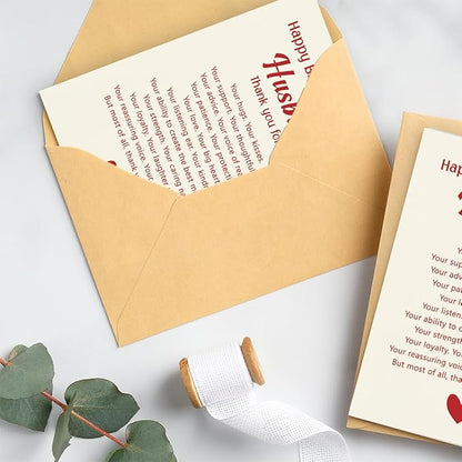 Husband Birthday Card from Wife | Happy Birthday Card for Husband | Romantic Bday Card