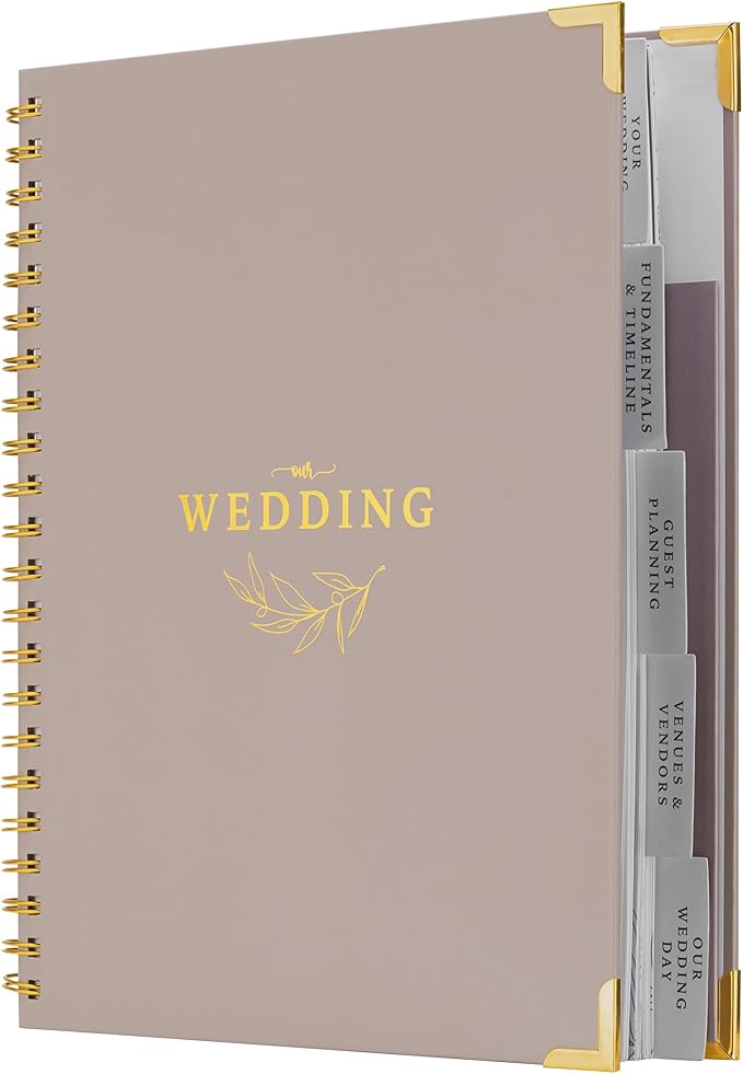 Your Perfect Day Wedding Planner for Bride - Wedding Planning Book and Organizer - Bridal Wedding Planner Notebook & Binder with Checklist & Countdown Calendar (Meadow Gold)
