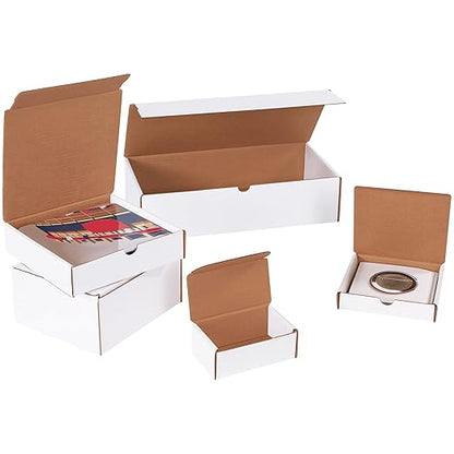 BOX USA BML13133 13"L x 13"W x 3"H, White (Pack of 50)