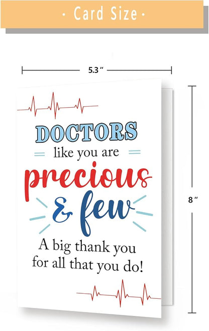 Funny Thank You Doctor Gifts, Perfect Doctor Thank You Card for Him Her, Doctor Birthday Gift Card