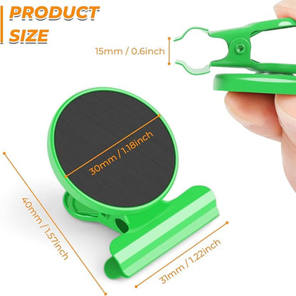 20 Pack Magnetic Clips Heavy Duty, Refrigerator Magnets, Clip Magnets Fridge, Strong Magnet Clips for Home Office Cruise (Light Green)