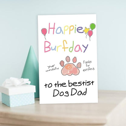 Funny Father's Day Card for Dog Dad, Cute Fathers Day Gift, Humorous Birthday Gifts