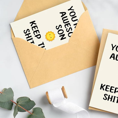 Birthday Card for Son, Son Birthday Card, Birthday Card Son, Birthday Card Son, Happy Birthday Son Card, To My Son from Mom, Gifts for Adult Son Gift Ideas, Birthday Card Son Adult