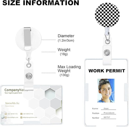 Badge Reels Holder Retractable with ID Clip for Nurse Name Tag Card Nursing for Doctor Teacher Student Employee Office Medical Work