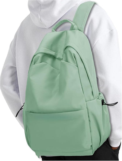 YGR Laptop Backpack for Women and Men, Waterproof Lightweight Travel Daily Rucksack Casual 15.6 inches Computer Bags for College, Green