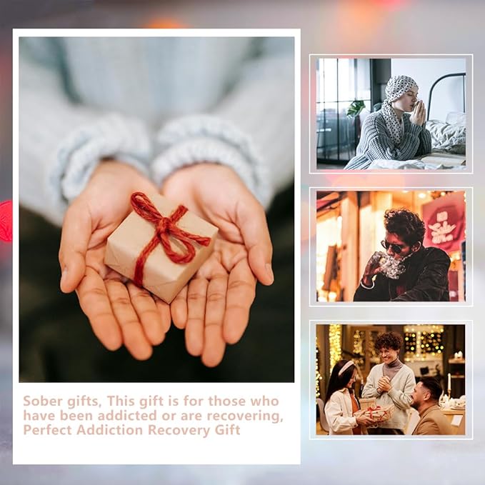 Funny Sobriety Gift for Men Women, Rude Boobs Sobriety Gift, Addiction Recovery Gift AA Gift NA Gift, Sober Gifts for Loved One in Recovery, Inspirational Christmas Graduation Gifts-DB14