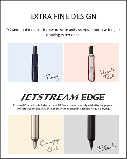 Uni Jetstream Edge 0.28mm Blue Ink 10 Refills (SXR20328.33), Sticky Notes Value Set