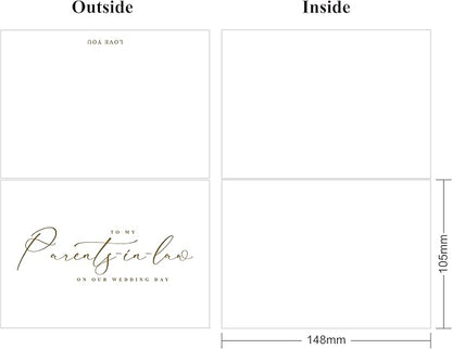 LADY&HOME To My Parents-in-law on Wedding Day Card