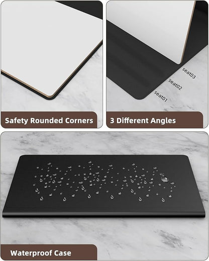 Small Dry Erase Board with Stand for Desk, Portable Reusable Desktop Notepad, 9.5 * 6.6in Memo White Board,Office Home Supplies Desk Accessories MH770 (Rose)