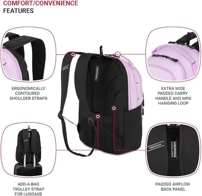SwissGear Versa, Pastel Lilac, 17.75-Inch
