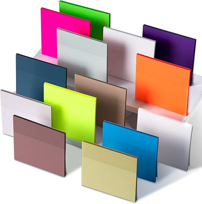 Golcellia Transparent Sticky Notes, See Through Sticky Notes, Pastel Colorful Clear Sticky Notes-700 Sheet Pack(13 Colors, 3X3inch) Annotating Books Repositionable Translucent Sticky Notes